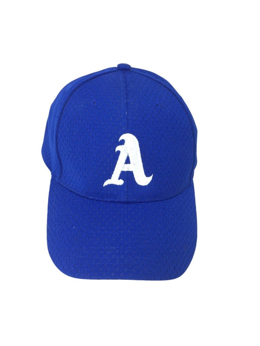 Baseball Cap With "A" Logo Otto Blue Fabric Mesh Adjustable